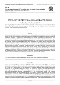 Typology of Industrial Collaborative Ideals